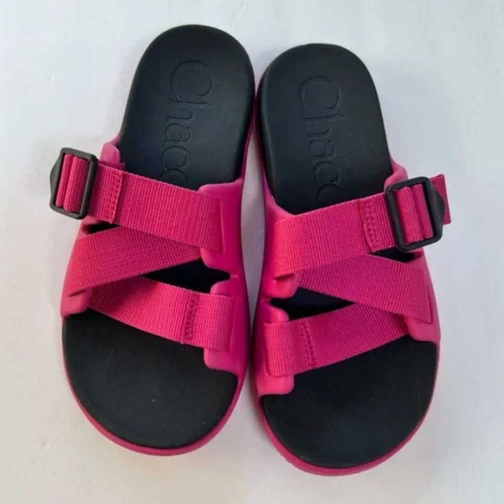 NWOT Chaco Hot Pink Chillos Slide Sandals